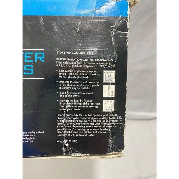Living Solutions Replacement Water Filters Brita and Pur Pitchers Open 2 Pack - Picture 5 of 10